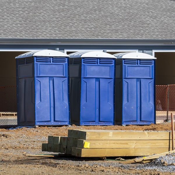 what is the maximum capacity for a single porta potty in Diggs